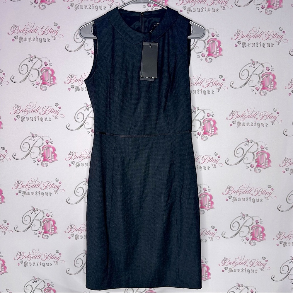 Mexx dress collared grey black Sleeveless dress mexx metropolitan